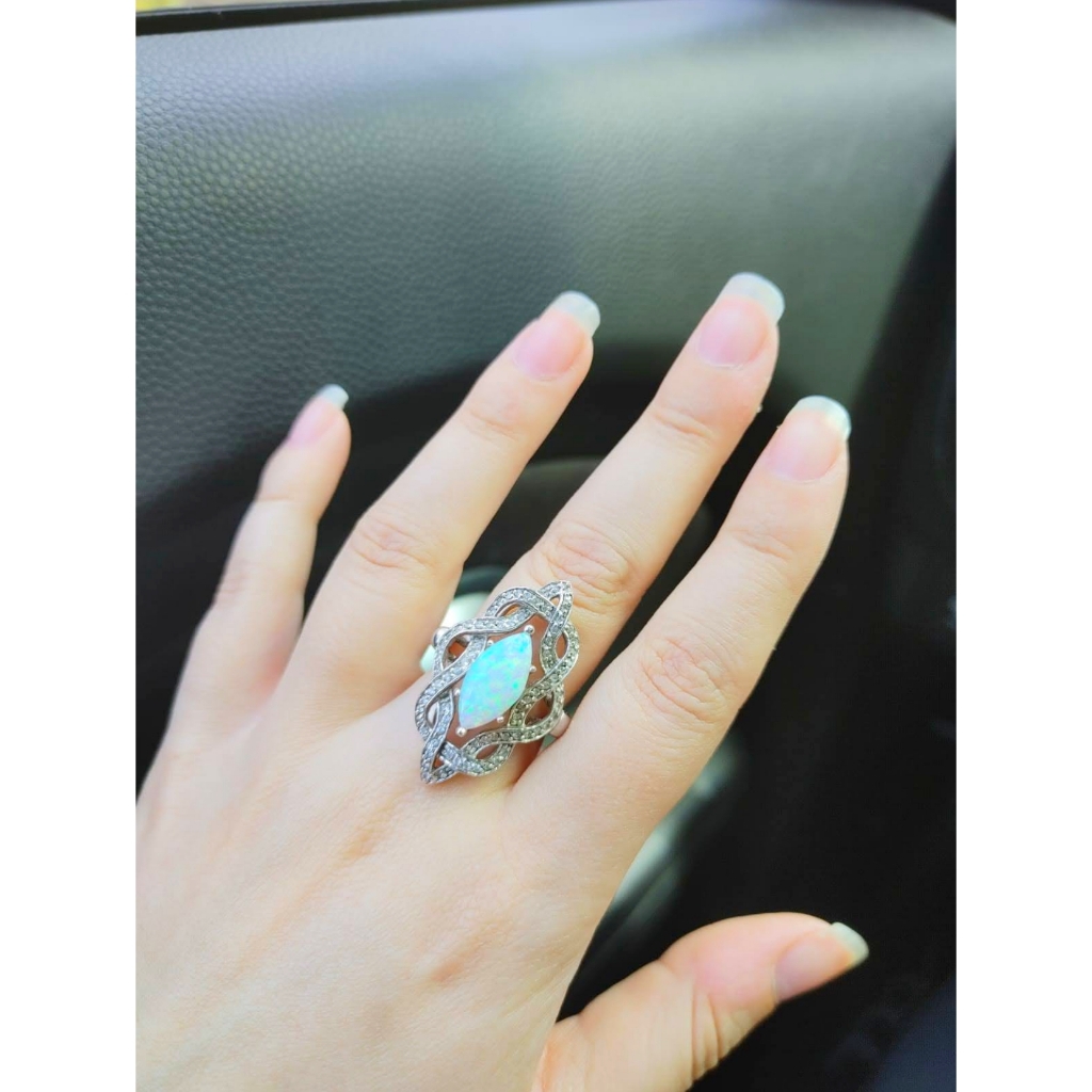 Vintage Opal Witch Ring